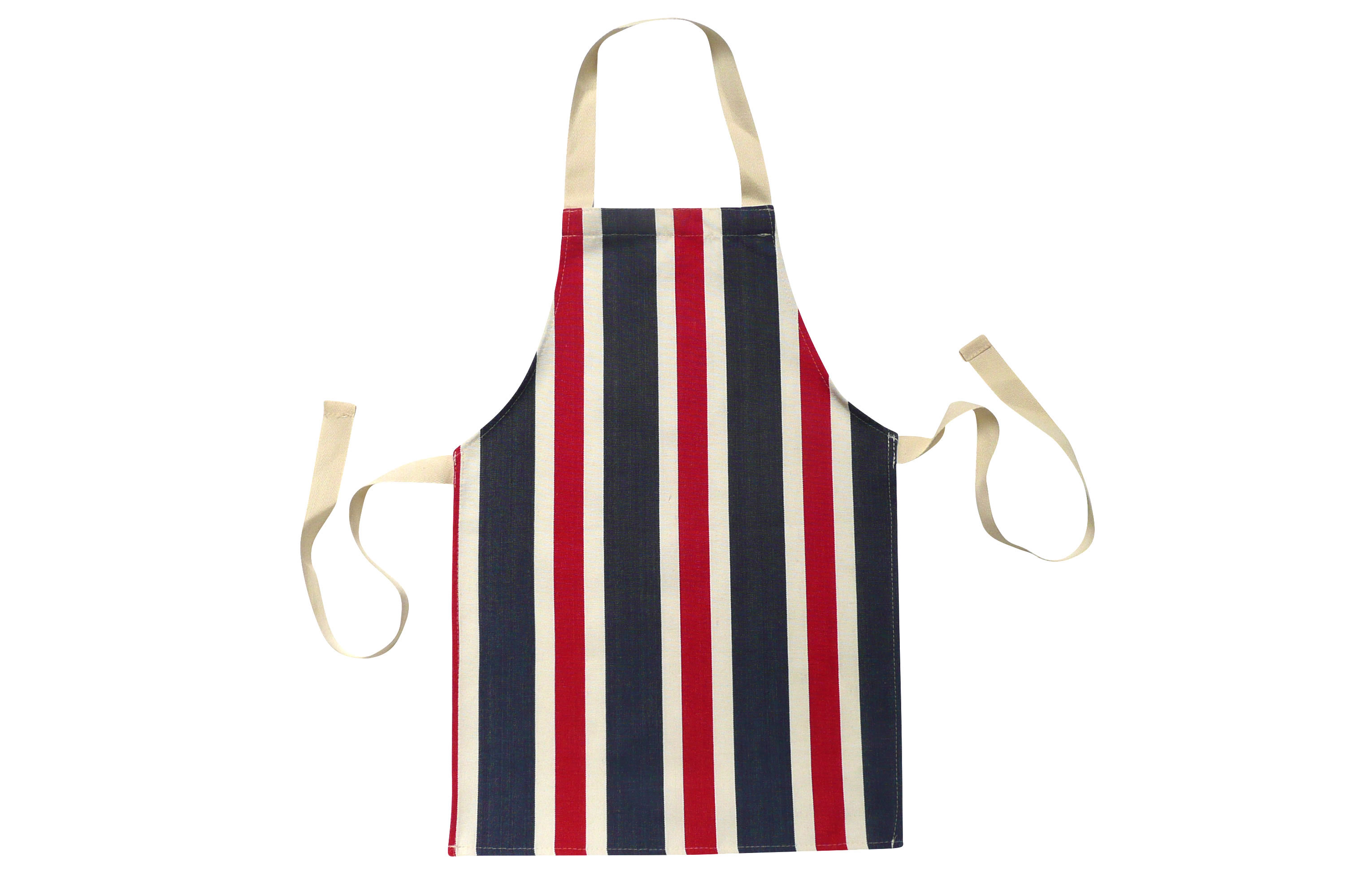 Red, White and Blue Stripe Toddlers Aprons - Striped Aprons For Small Children