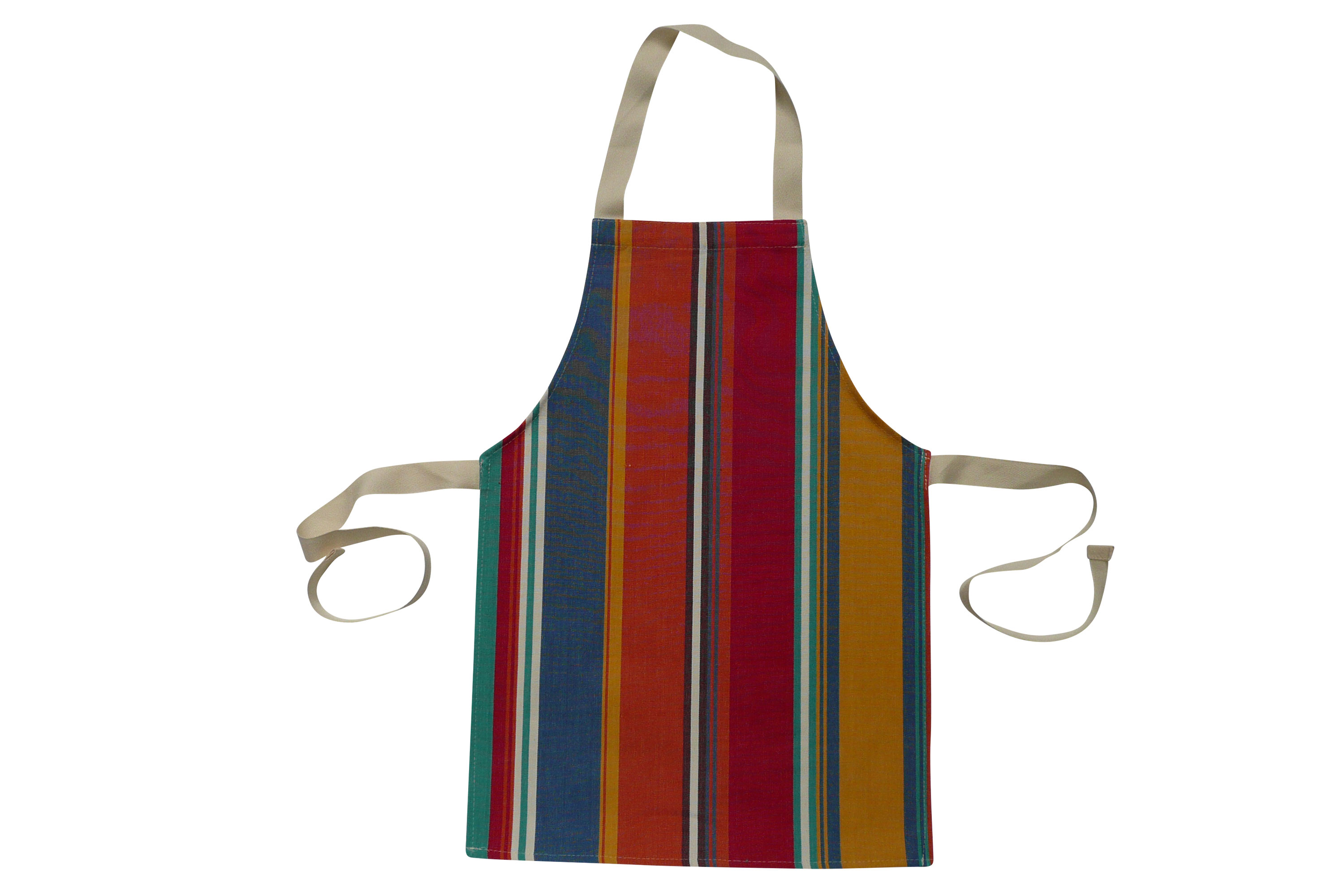 Toddlers Aprons - Striped Aprons For Small Childrenorange, blue, jade green   