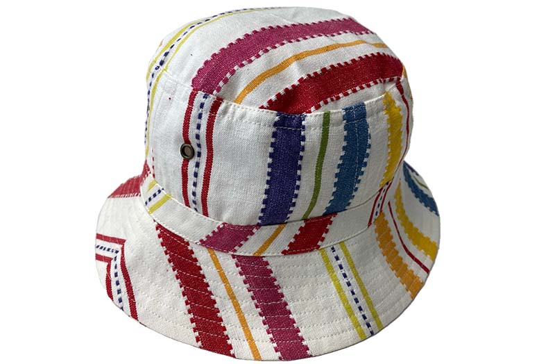 Pastel Rainbow Stripe Bucket Hat - Stripe Sun Hats