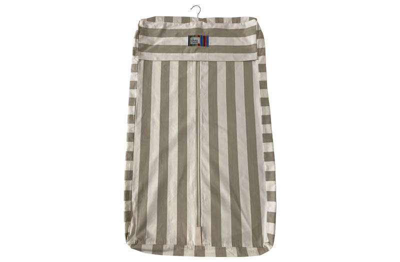 Light Beige, Off White Striped Garment Bags