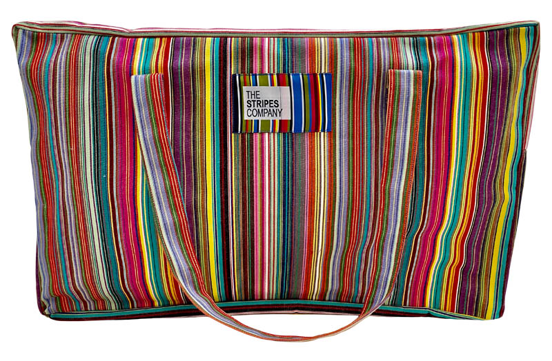 Multi Striped Picnic Blankets with Carry Bag | Stripe Picnic Rugs