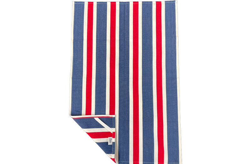 Blue Stripe Tea Towels | Striped Teatowels Boxing Stripes