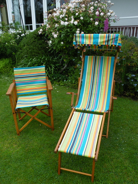 Replacement Director chair covers and Deckchair Canopy