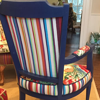Striped Fabrics for Reupholstering Chairs