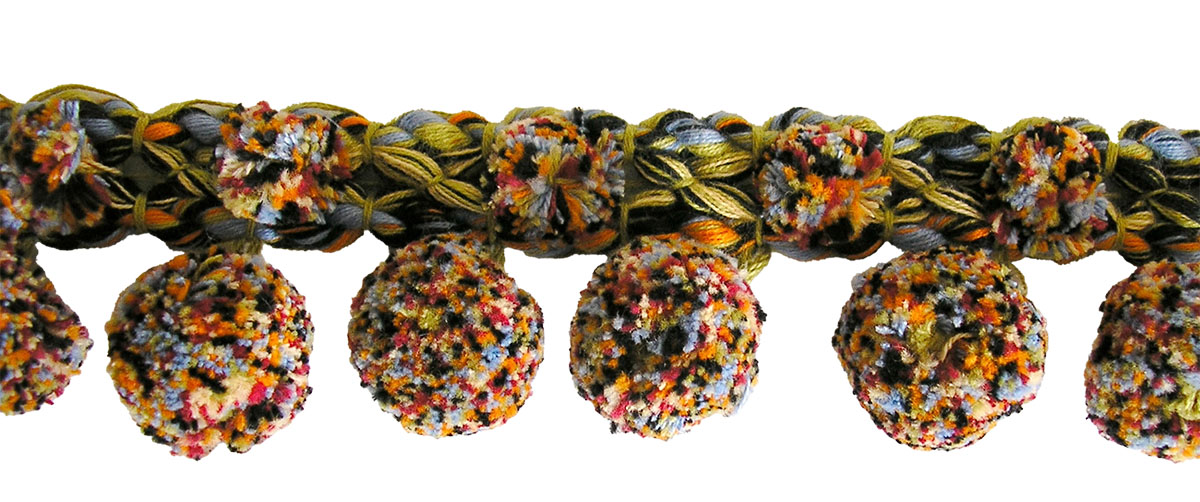 Decorative Trims | Trims For Curtains | Upholstery Braids | Curtain Fringing | Vintage Bobble Fringes