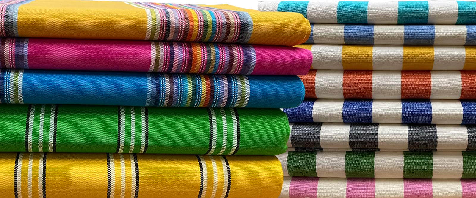 Grey and White Stripe Deckchair Fabric