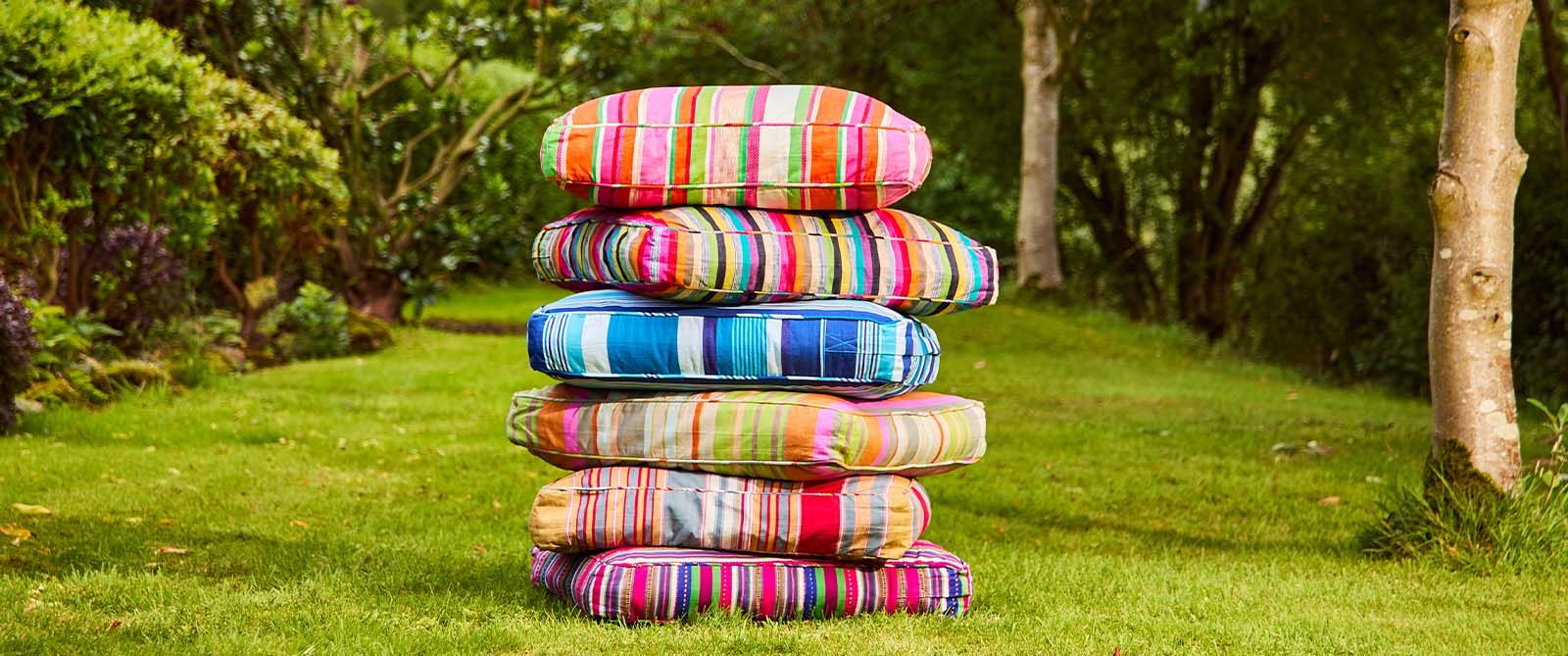 Large Stripe Floor Cushions