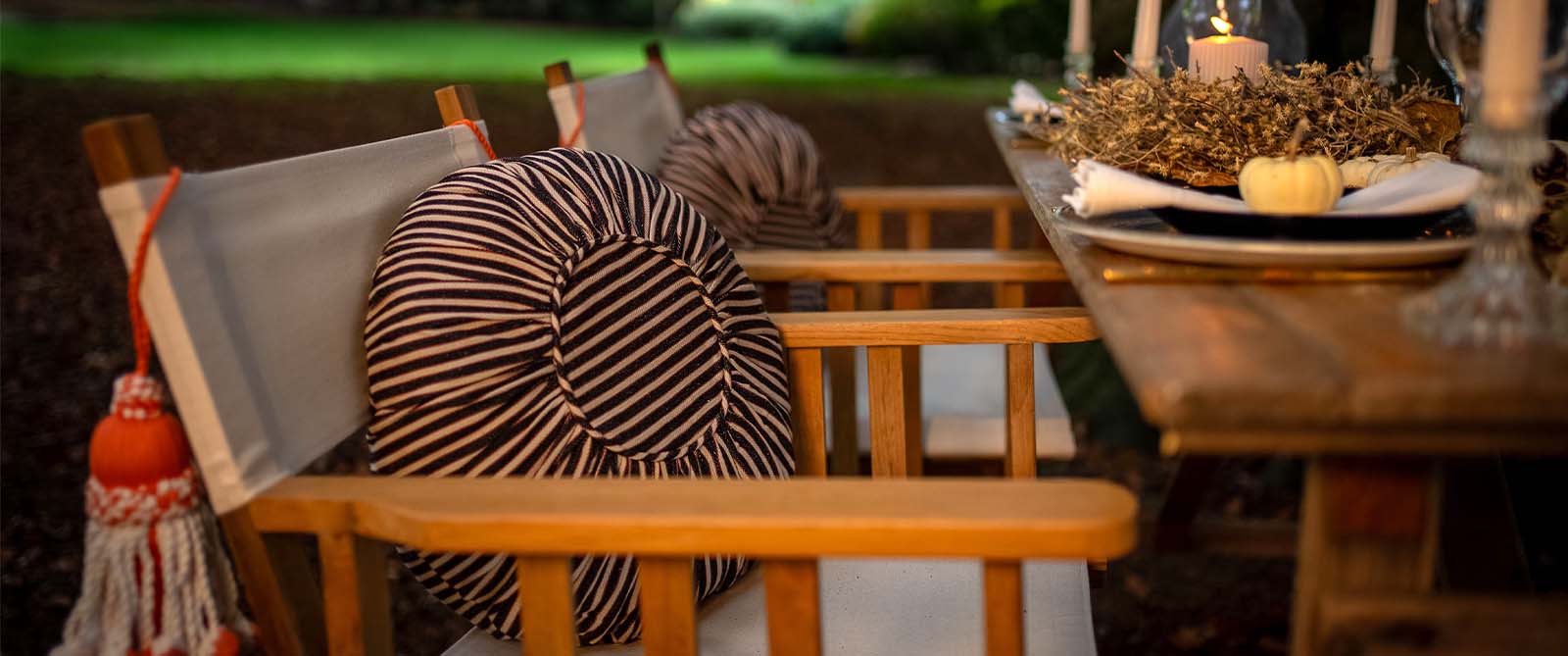 Round Striped Cushions | Circular Cushions