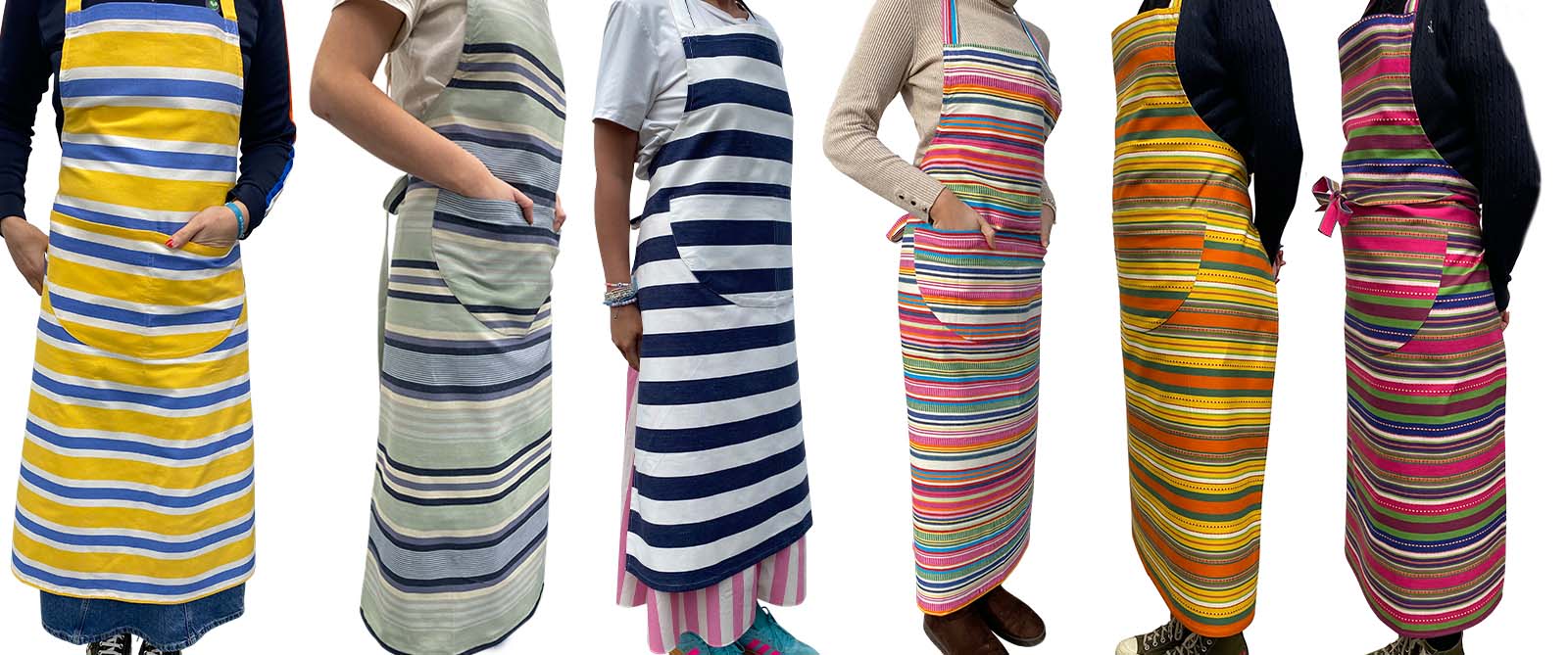 Striped Cotton Aprons