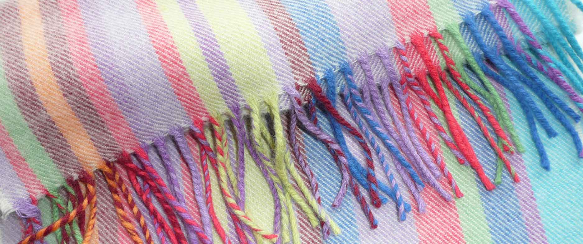 Striped Merino Wool Scarves - Quickstep Stripe