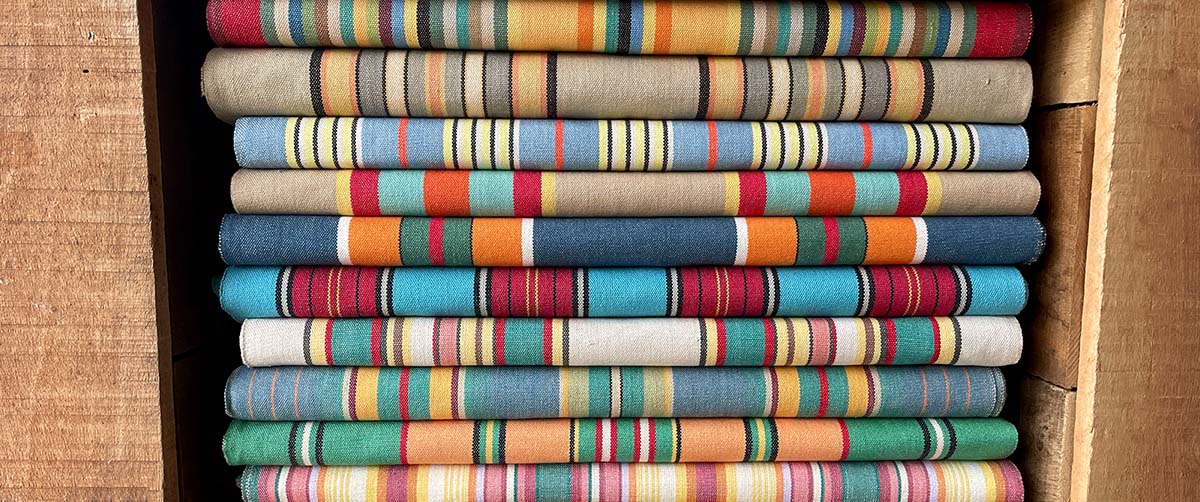 Deckchair Canvas Vintage Archive Striped Fabrics | Vintage Deckchair Fabric