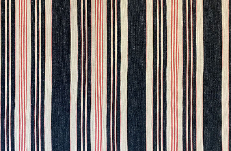 striped roman blind Ticking Fabric - Casino Stripe