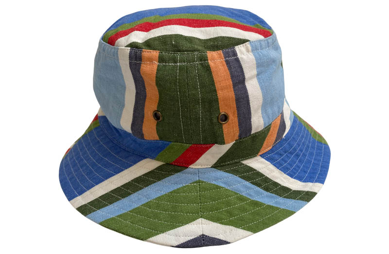Bucket Hats - Blue Stripe Sun Hat