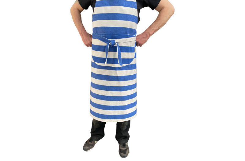 Blue and White Stripe Cotton Aprons
