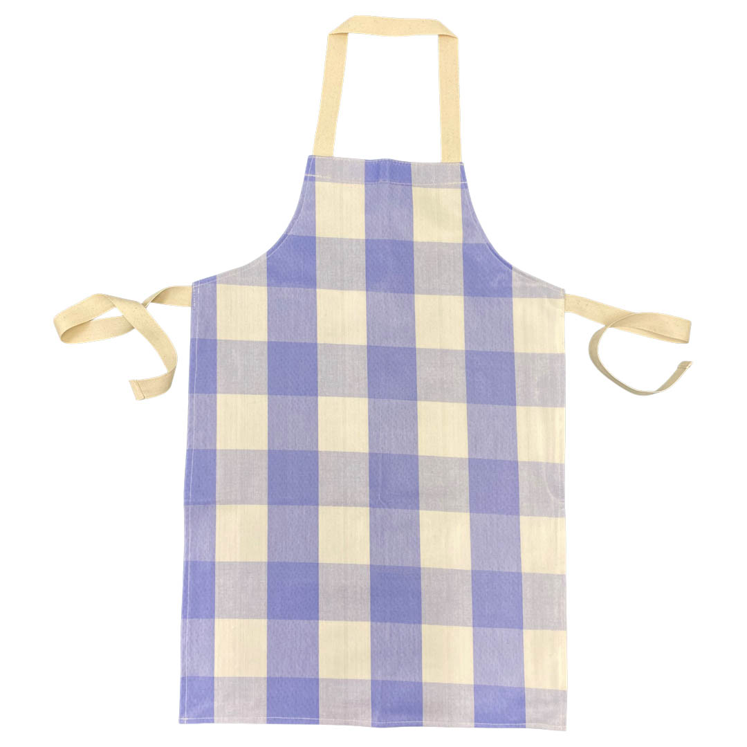 pretty gingham pvc kids apron