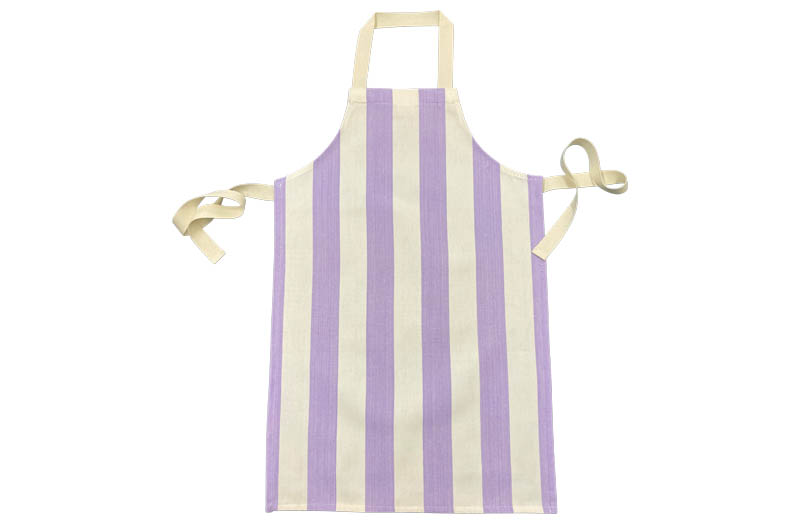 Purple and White Striped Childrens Aprons