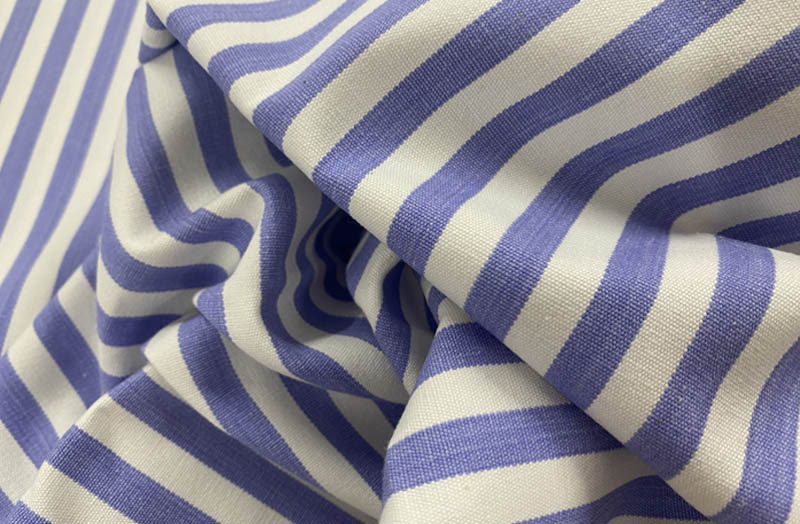Stripe Fabrics with 1cm wide Lavender Stripes | Narrow Stripe Cotton Fabrics