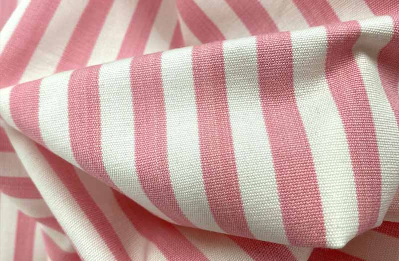 Pink Classic Stripe Fabrics with 1cm wide Stripes | Narrow Candy Stripe Cotton Fabrics