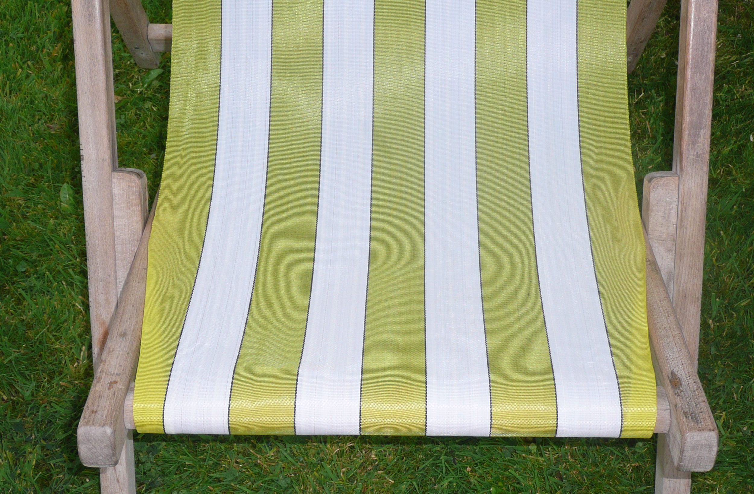 yellow white- Waterproof Budget Deckchair Canvas | Synthetic Deckchair Fabrics | Polyethelene 