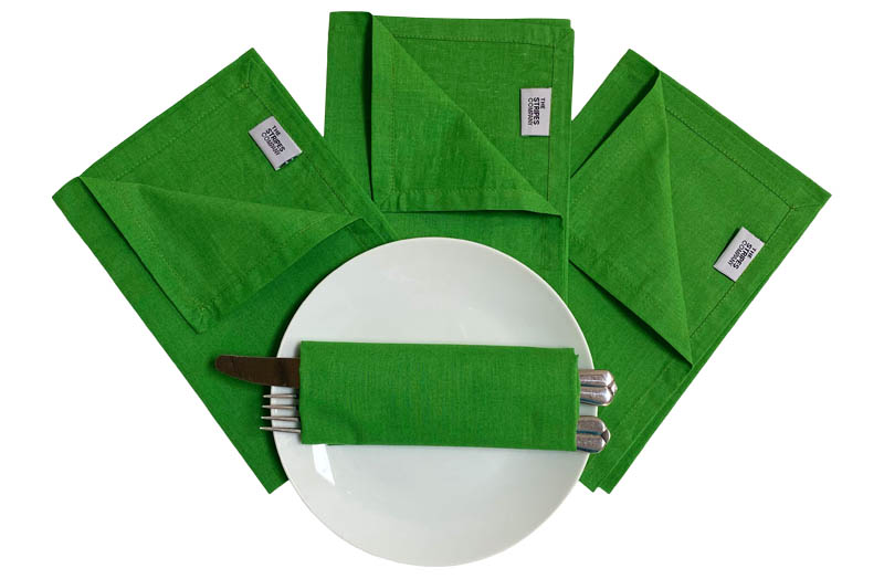 Green Cotton Napkins