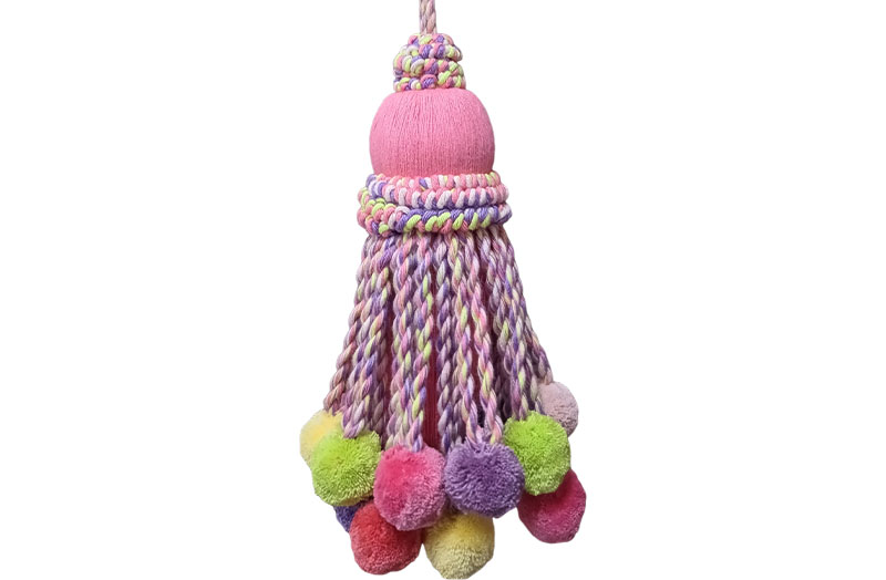 Baby Pink Jumbo Pom Pom Tassels
