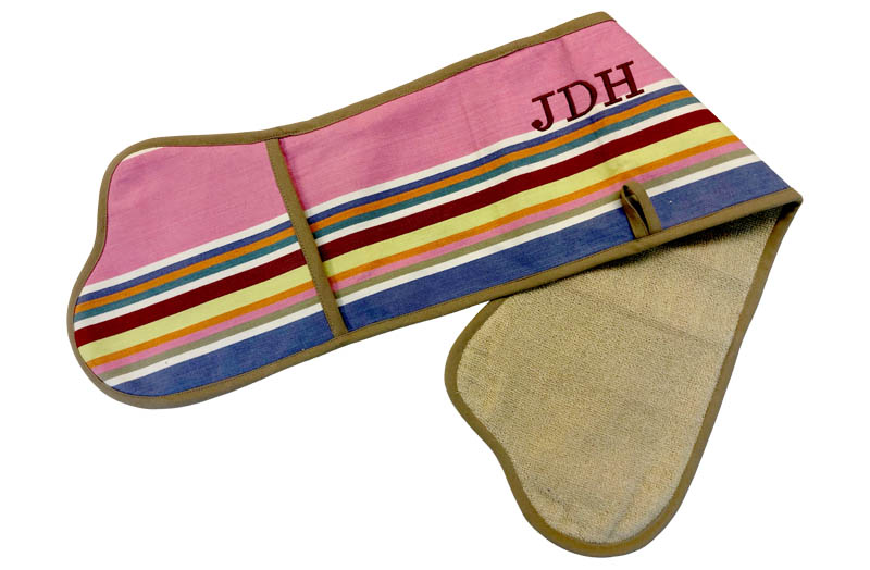 Striped Oven Gloves - Add Personalisation Per Initial