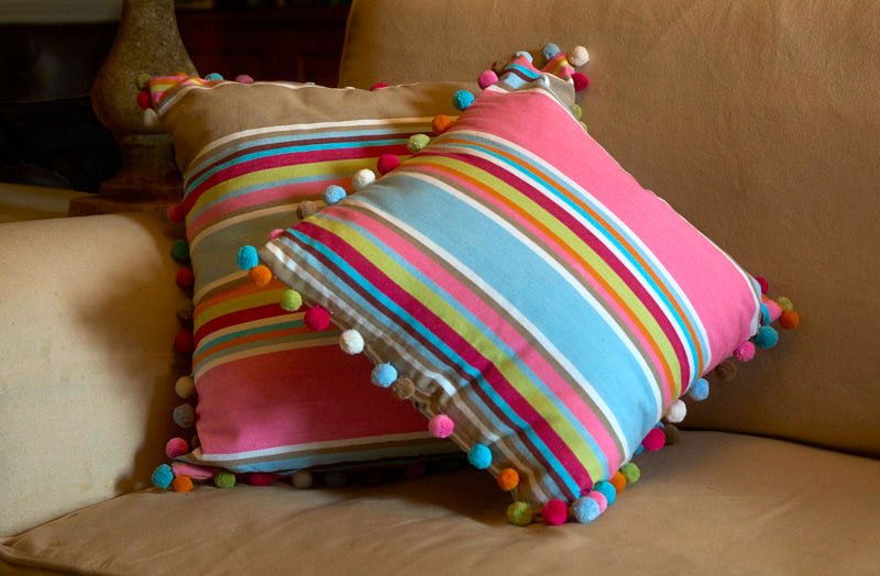 pretty stripe cushion covers