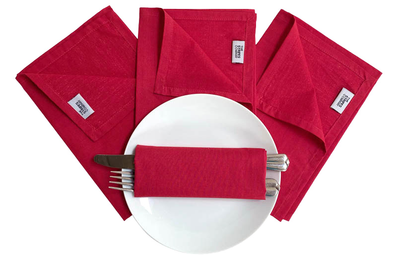 Red Cotton Napkins