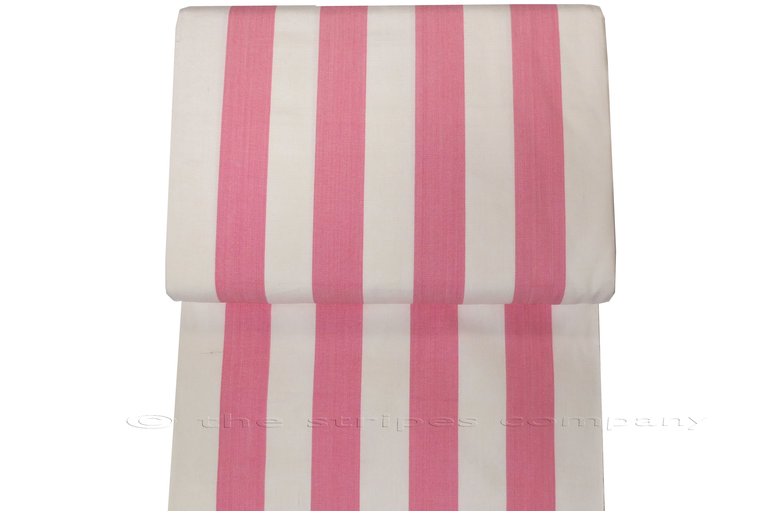 Pink and White Stripe Replacement Deck Chair Sling - Discus
