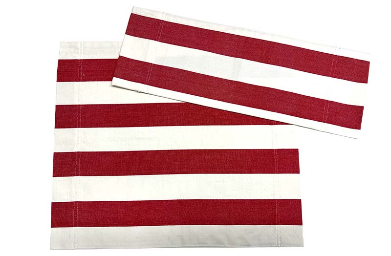 Directors Chair Covers - Red White Stripe | Replacement Director Chair Covers