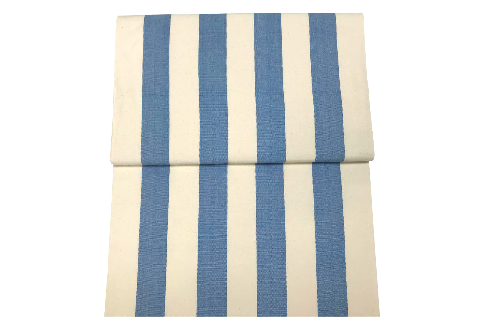 Sky Blue and White Deckchair Canvas Fabric