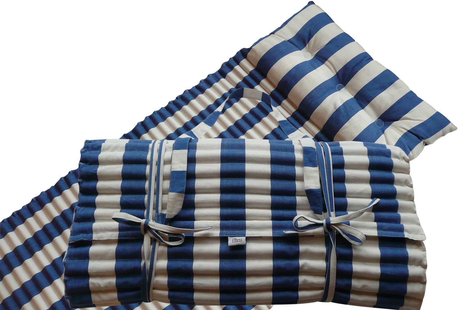 Blue and White Stripe Beach Mattress