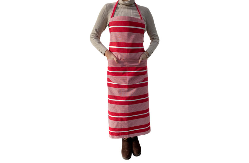 Red and White Striped Aprons