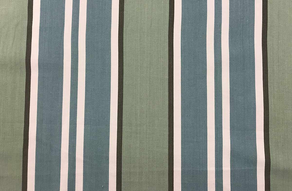 striped roman blind Kendo Teal Interior Striped Fabric 150cm