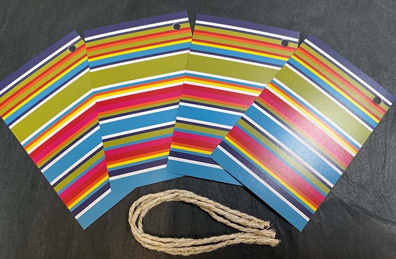 Colourful Stripe Gift Tags from The Stripes Company