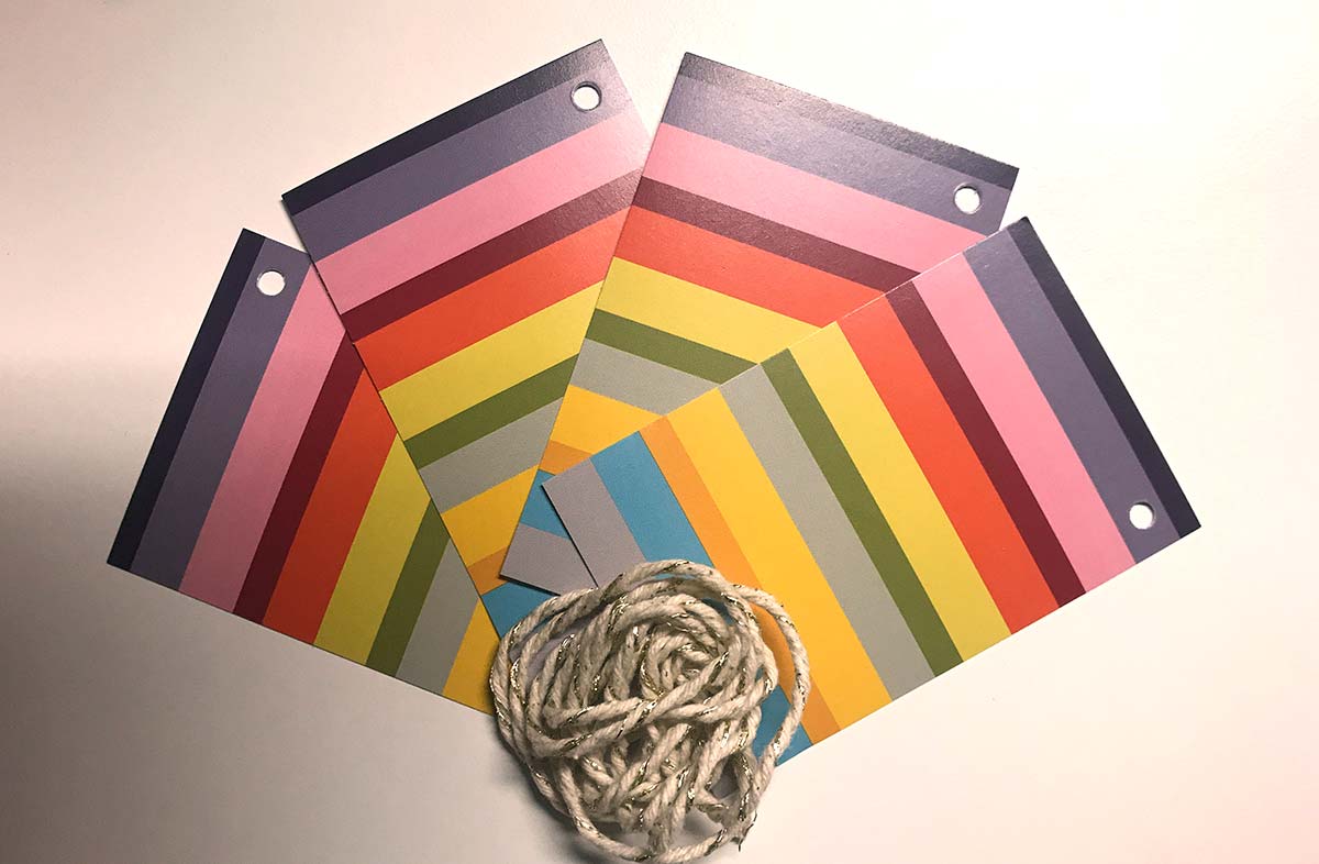 Rainbow Stripe Gift Tags from The Stripes Company