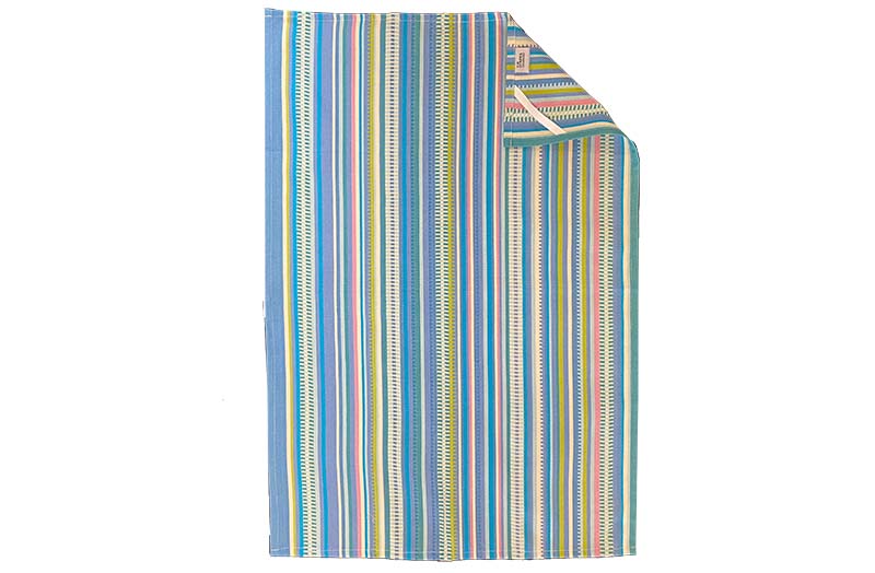 Pretty Sky Blue Stripe Tea Towels 