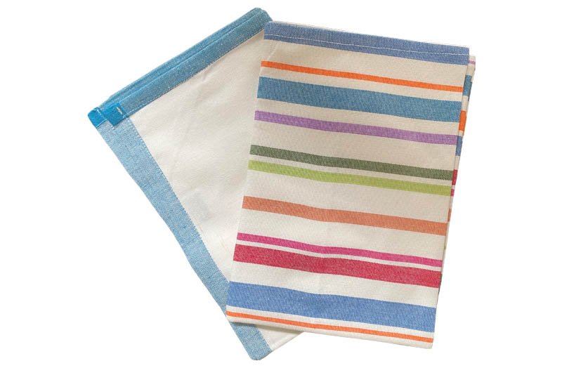 Fun Striped Tea Towel Set | Set of 2 Tea Towels