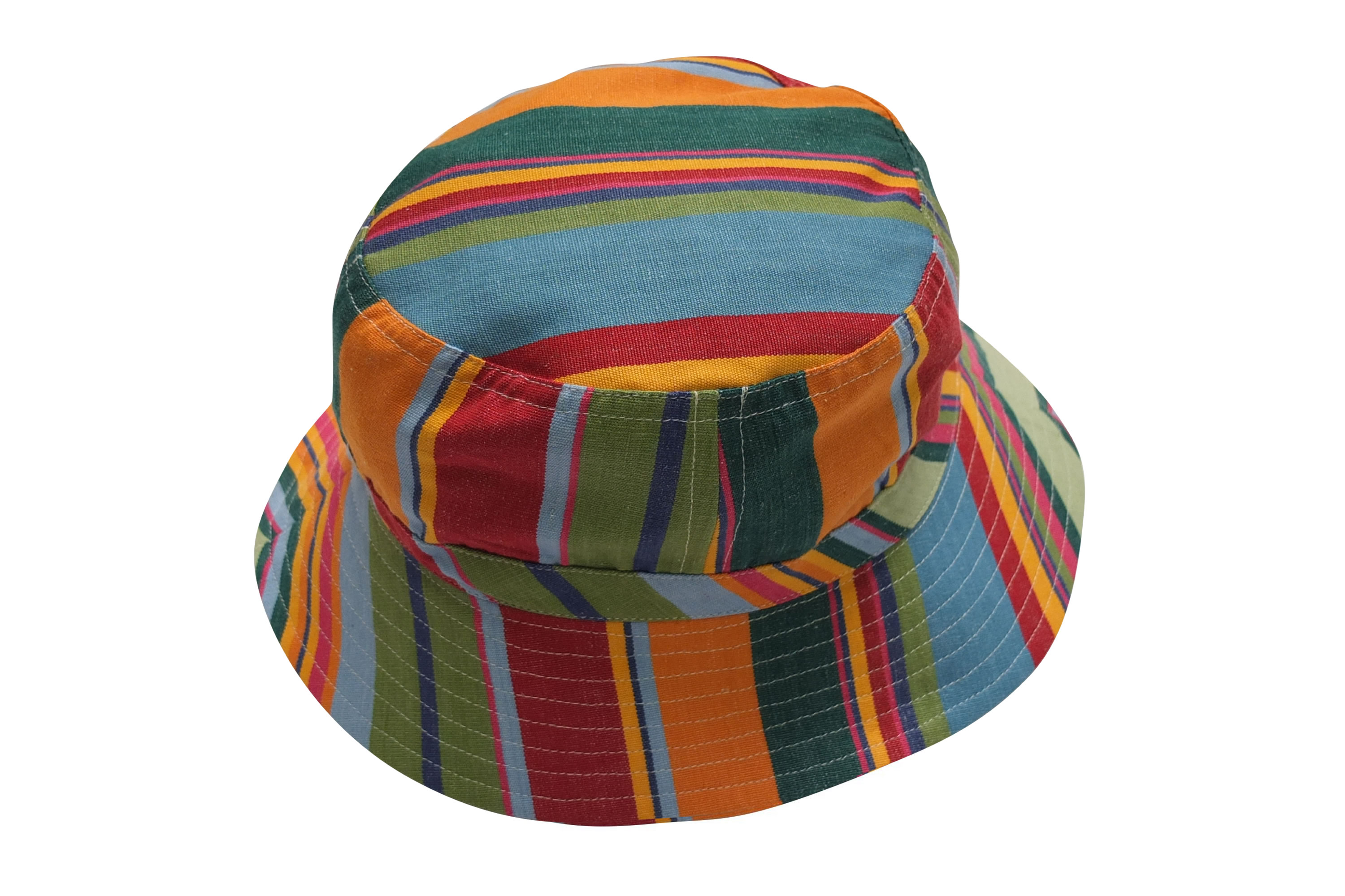 Bottle Green Striped Sun Hats | Sun Protection Hat  Bowling Stripes