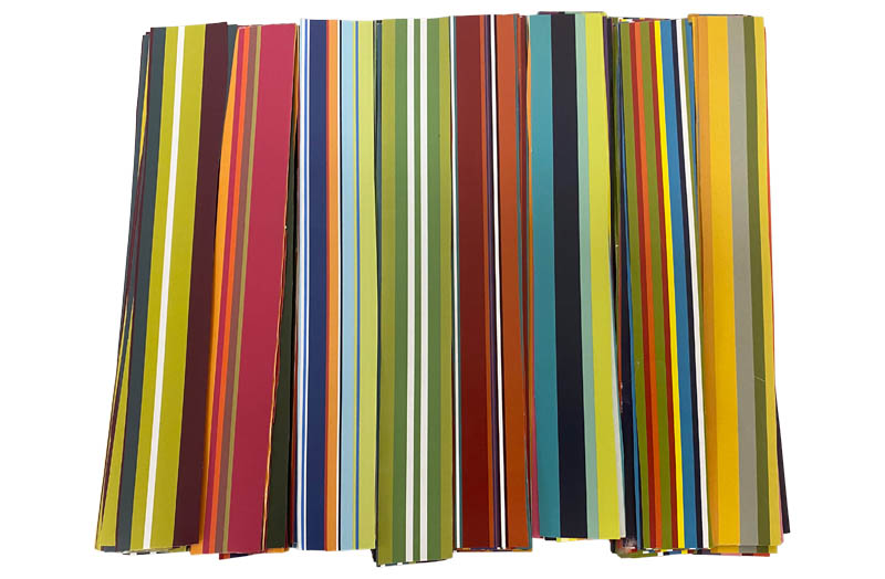 stripe paper chain strips