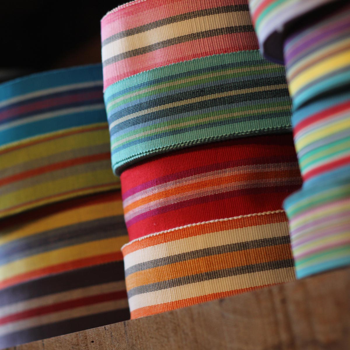 Samples of All our Striped Webbing