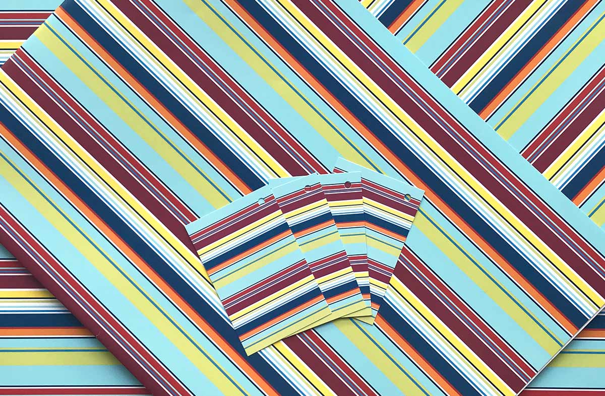 Fun Striped Wrapping Paper from The Stripes Company