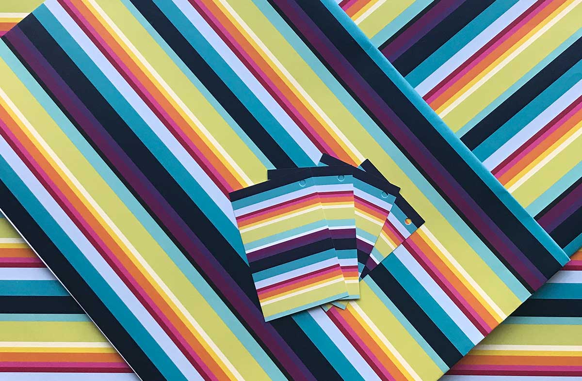 Rainbow Stripe Gift Wrap - The Stripes Company