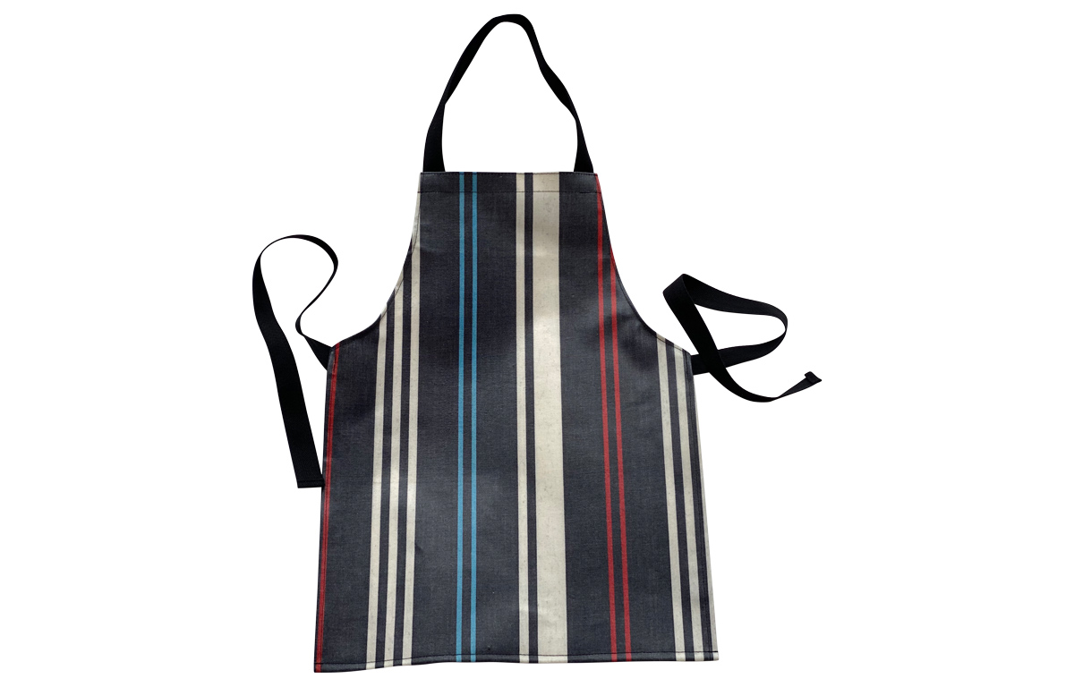 Navy Blue, White and Red Stripe PVC Toddlers Aprons 