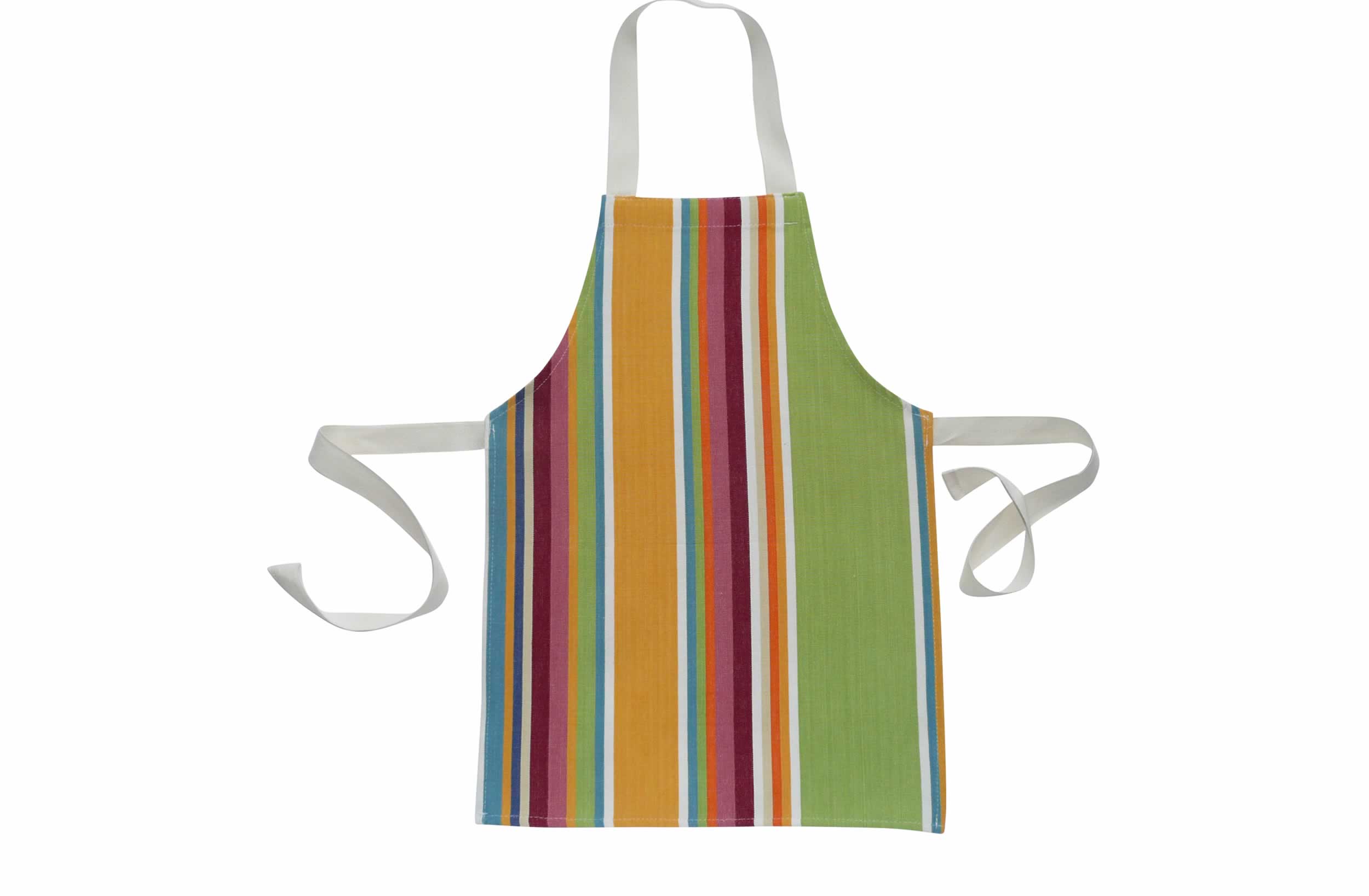 Yellow Toddlers Aprons - Striped Aprons For Small Children
