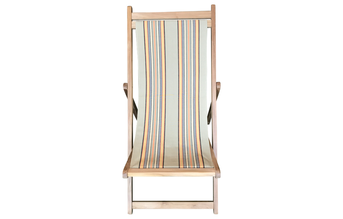 Teak Deck Chairs khaki, sand, light blue   