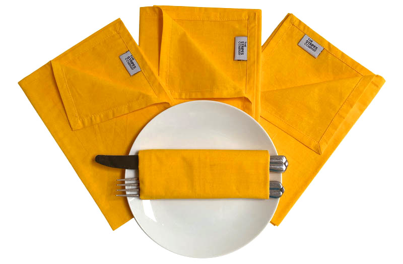 Yellow Cotton Napkins