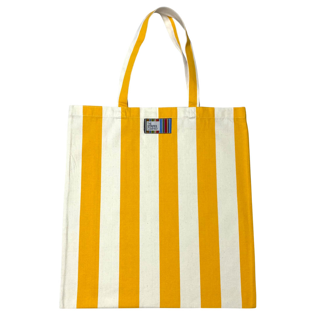 yellow white beach bag